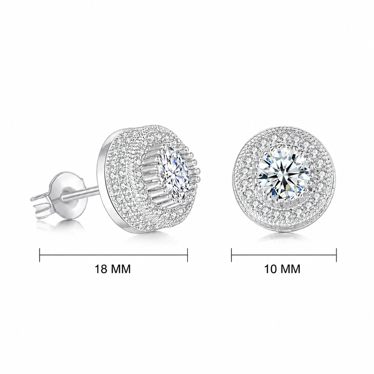 DIAMOND SILVER TIDBIT EARRING