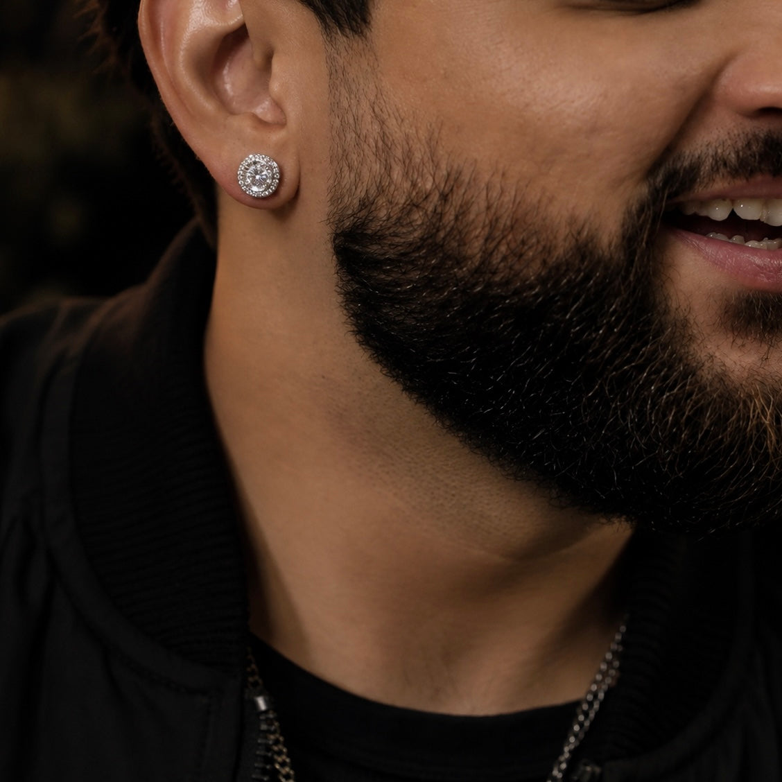 DIAMOND SILVER TIDBIT EARRING
