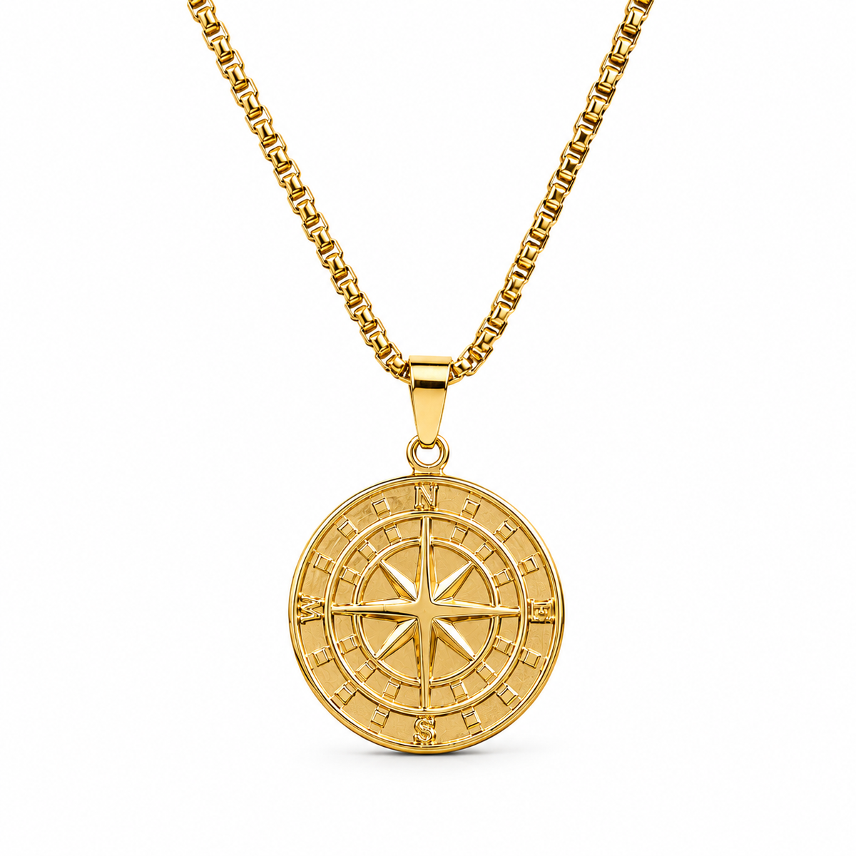 BLACK PEARL COMPASS PENDANT