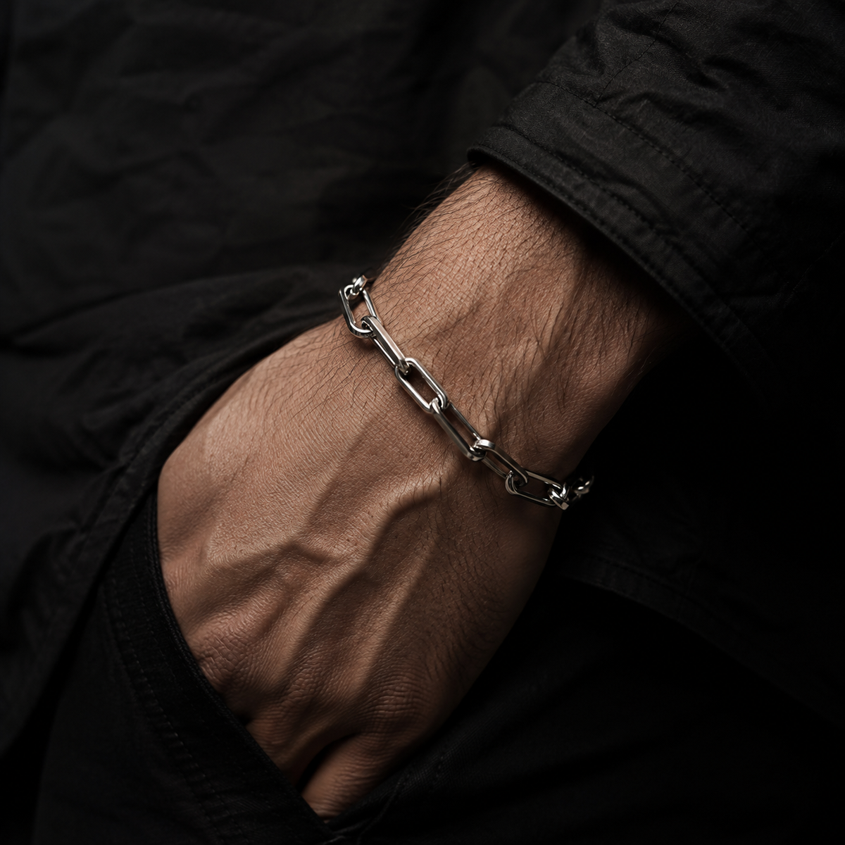 BLOCK CHAIN BRACELET
